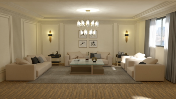 طراحی پذیرایی به سبک نئوکلاسیک