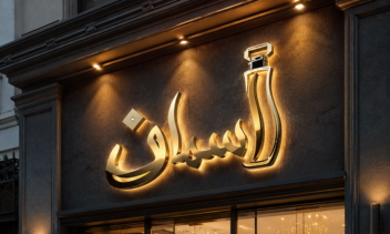 نمونه کار برای عطر فروشی به اسم اسمان