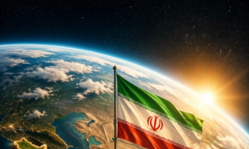 طراحی پس زمینه پوستر حماسی ایران قوی
