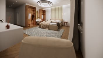 طراحی و مدلسازی اتاق خواب کینگ سایز