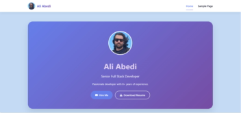 برنامه نویسی قالب وردپرس تک برگه ای برای رزومه