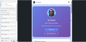 برنامه نویسی قالب وردپرس تک برگه ای برای رزومه