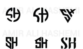 طراحی لوگو مونوگرام از حروف (  S&H _  AH & A _ N&E )