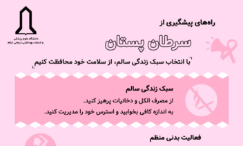 طراحی اینفوگرافیک "پیشگیری از سرطان پستان"