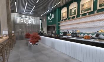 طراحی داخلی و اجرای کافه ، رستوران ماد
