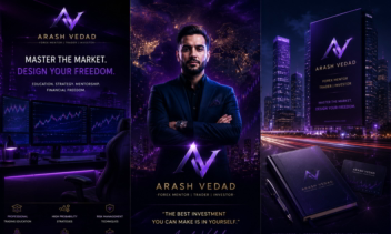 ARASH VEDAD | Premium Forex Masterclass Advertising Poster