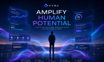 VYRA — طراحی کامل برند، رابط کاربری و کمپین تبلیغاتی یک استارتاپ هوش مصنوعی