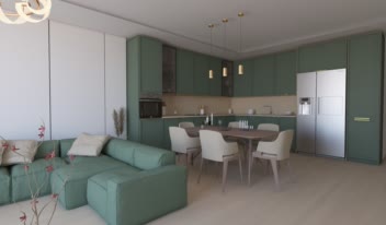 طراحی داخلی و مدلسازی کابینت نئوکلاسیک