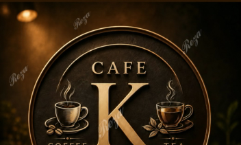 لوگوی لوکس کافه Cafe K طراحی لوگو کافه (Cafe K) لوگو کافه K | Coffee & Tea طراحی لوگوی کلاسیک کافه لوگو Cafe K (کلاسیک و لوکس)