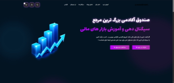 طراحی وب سایت sandoghacademy در زمینه آموزش ترید