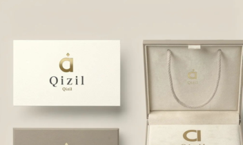 طراحی لوگوی اختصاصی برند Qizil در کشور آذربایجان
