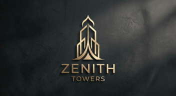 طراحی نشان و لوگوتایپ «Zenith Towers»