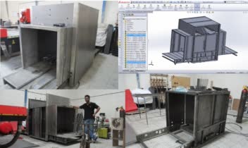طراحی و مهندسی معکوس و ساخت یک نمونه از سازه و مکانیک از ایکس ری فرودگاه