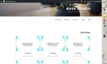 طراحی وب‌سایت مدرن و برندینگ برای Nova Studio”