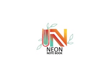 طراحی برندینگ و لوگو انلاین شاپ NEON NOTE BOOK