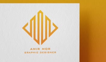 طراحی لوگوی شخصی خودم برای طراح گرافیک و مهندس معمار– AMIR MOR