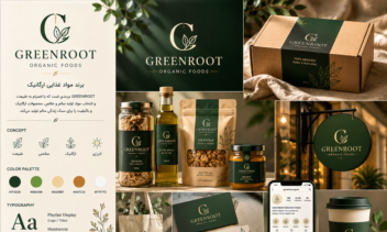 طراحی برندینگ و بسته‌بندی محصولات ارگانیک GREENROOT