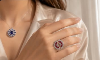 انگشتر پر کار الماس high jewelry diamond