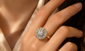 انگشتر پر کار الماس high jewelry diamond