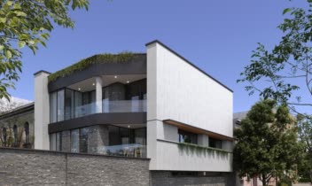 طراحی نمای پروژه ساختمان ویلایی