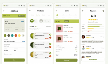 TeaShop - اپلیکیشن فروش آنلاین چای با طراحی مدرن