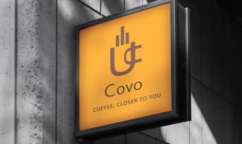 طراحی لوگو و هویت بصری کافه covo