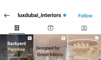 طراحی کاور پیج اینستاگرام Luxdubai