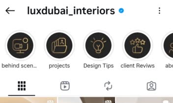 طراحی کاور پیج اینستاگرام Luxdubai