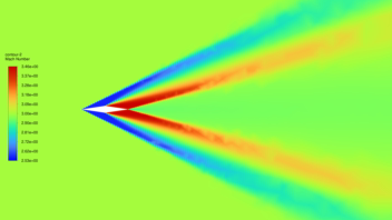 شبیه‌سازی عددی جریان مافوق صوت حول ایرفویل  Double-Wedge در Ansys Fluent