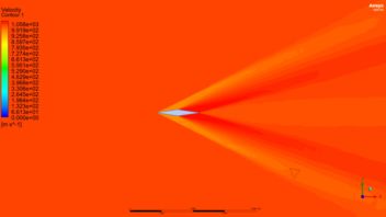 شبیه‌سازی عددی جریان مافوق صوت حول ایرفویل  Double-Wedge در Ansys Fluent