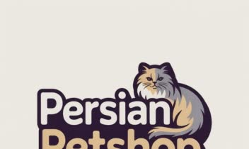 طراحی لوگو برای فروشگاه حیوانات Persian Petshop