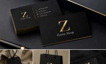 نمونه کار فروشگاه لباس با نام zarin shop