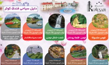 طراحی اینفوگرافیک تبلیغاتی چندزبانه برای هتل بین‌المللی کوثر