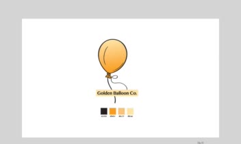 لوگو و هویت برند: GoldenBallon Co