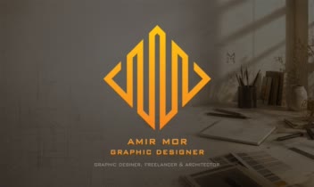 طراحی لوگوی شخصی خودم برای طراح گرافیک و مهندس معمار– AMIR MOR