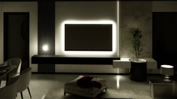 طراحی Tv wall - نورپردازی num23