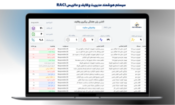 سیستم هوشمند مدیریت وظایف و ماتریس RACI