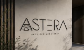 طراحی لوگوتایپ مینیمال برای شرکت معماری ASTERA