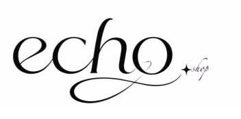 طراحی لوگو تایپ مینیمال فارسی و لاتین برای آنلاین‌شاپ پوشاک ECHO SHOP