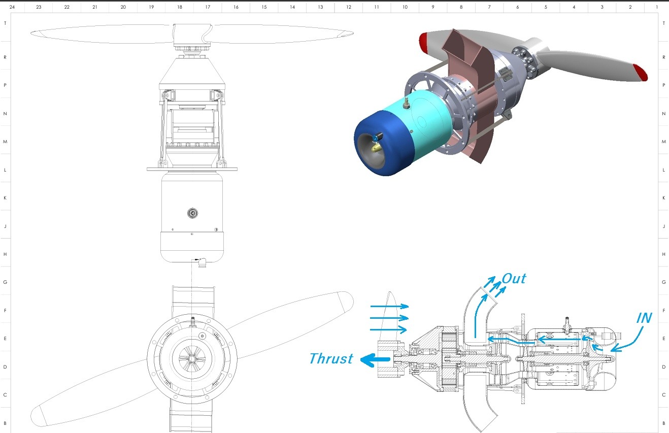 turboprop-kj-66-1 مینی موتور جت توربو پراپ
