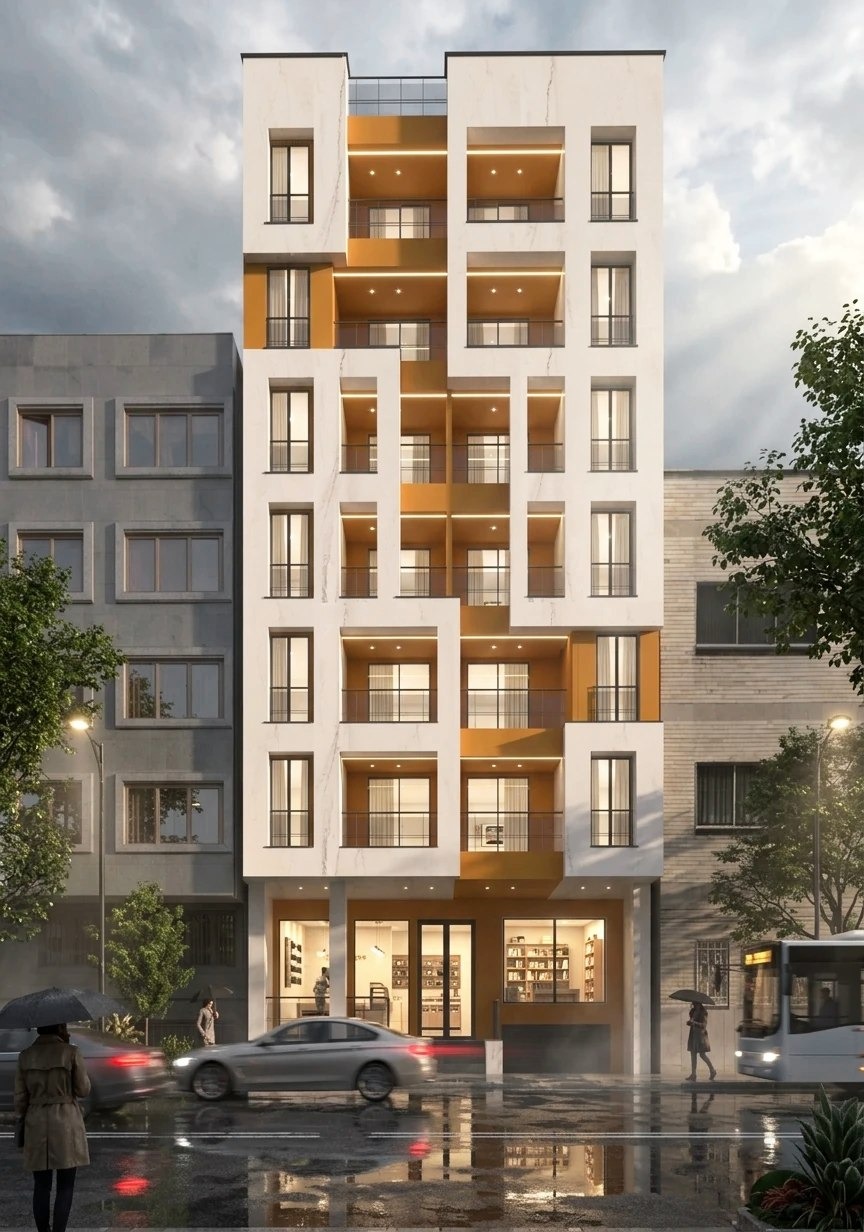 LUMINA RESIDENCEپروژه مسکونی با زیربنای ۴۵۰۰ مترمربع در تهران، مجیدیه شمالی