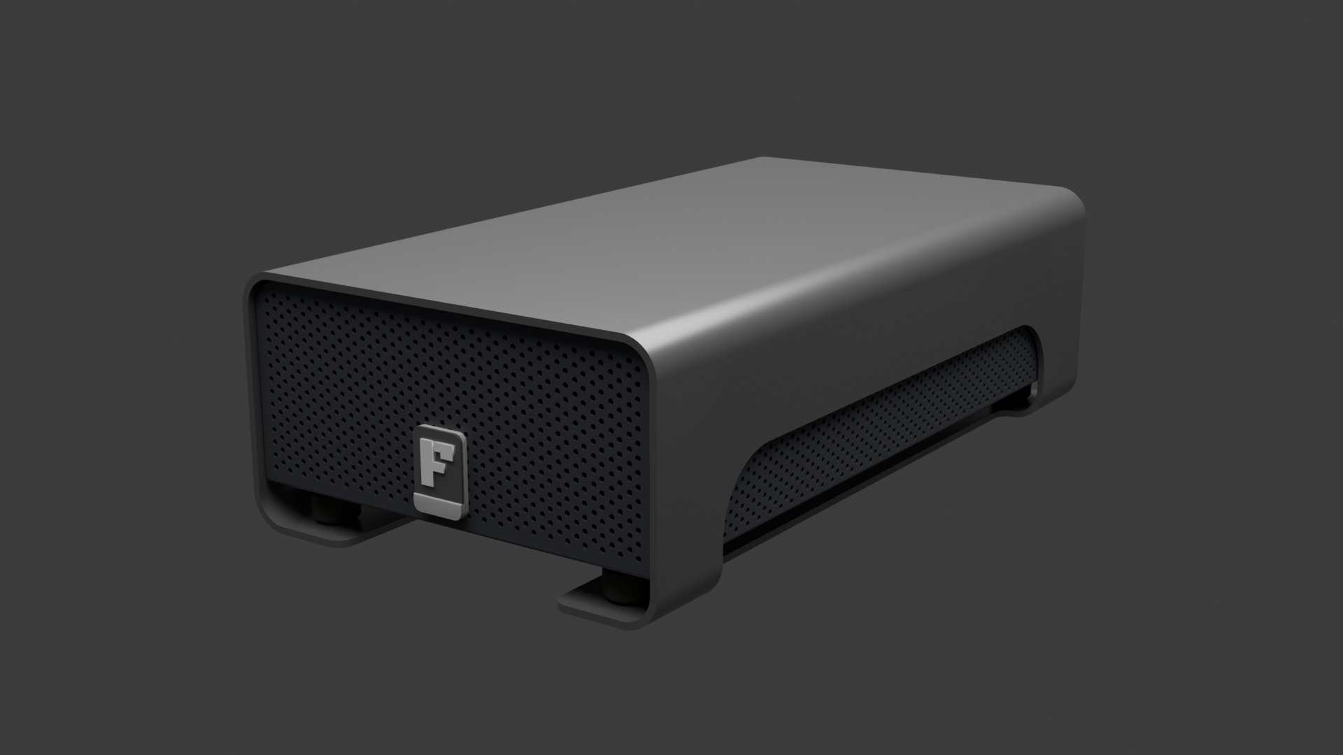 3d model + present and render of A Hard drive