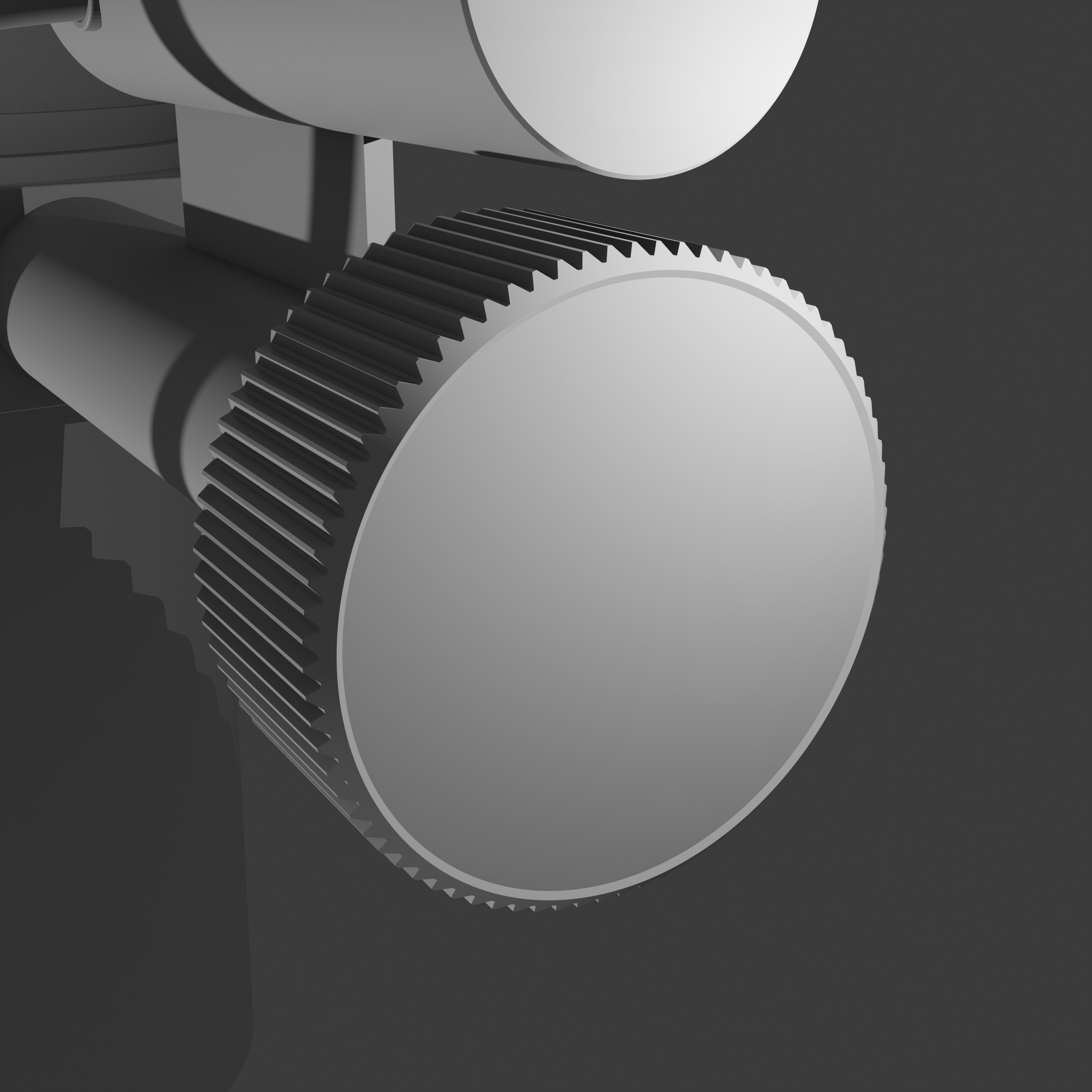 3d mesh model of a microphone with details