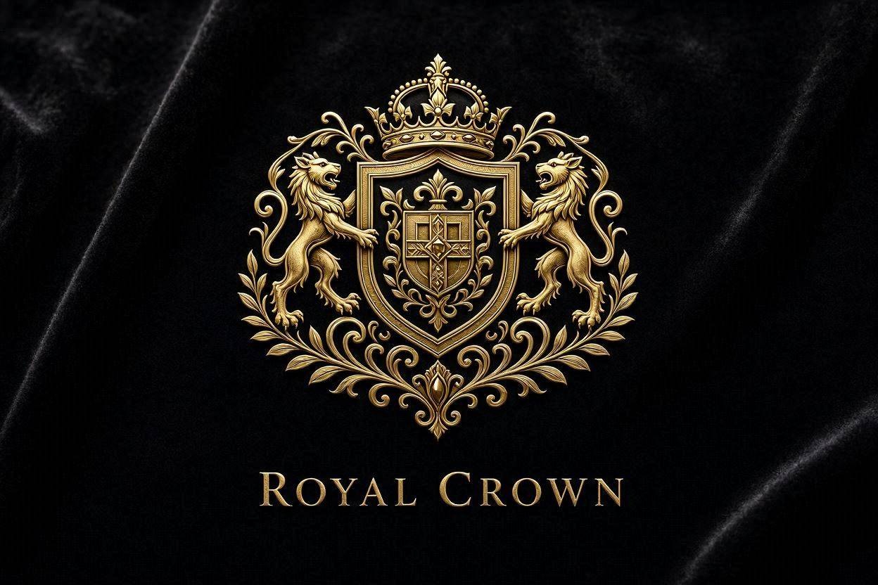 طراحی نشان‌واره و نشان ارستوکراتیک (Royal Crest) «ROYAL CROWN»