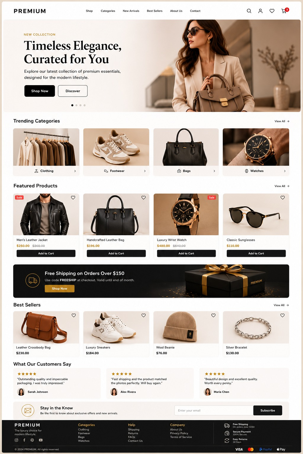 طراحی رابط کاربری UI/UX فروشگاه آنلاین Premium