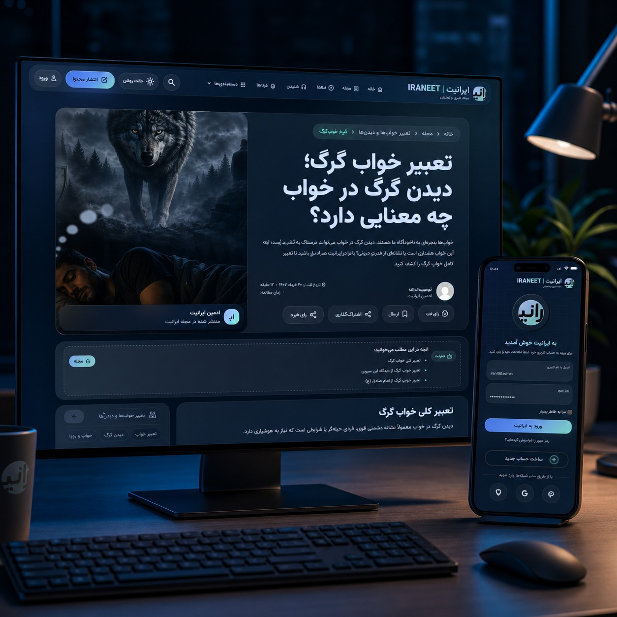 طراحی وبسایت مجله ایرانیت با قالب اختصاصی وردپرس