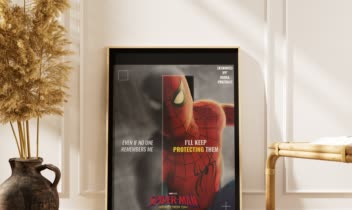 طراحی پوستر فن‌آرت Spiderman - Brand new day