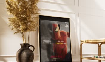 طراحی پوستر فن‌آرت Spiderman - Brand new day