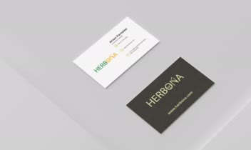 ست اداری برند Herbona شرکتی که نوشیدنی های گیاهی گازدار تولید می کند.