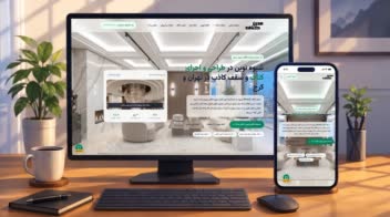 طراحی سایت شرکتی مدرن کناف با طراحی مدرن و مینیمال
